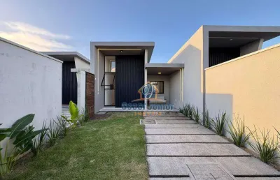 Luxuosa casa plana com 3 quartos (2 suítes) à venda, 90 m² por r$ 359.900 - encantada - eusébio/ce