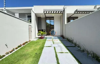Luxuosas casas planas 3 suítes, 110m² à venda por r$ 470.000 - lagoa redonda - fortaleza/ce