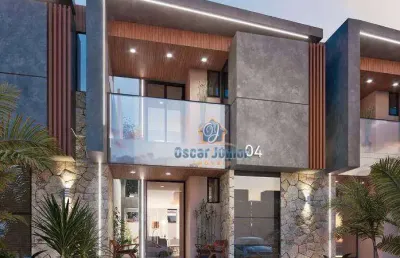 Casa com 3 ou 4 dormitórios e escritório à venda, a partir de 128 m² - urucunema - eusébio/ce