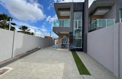 Casa duplex 3 quartos (2 suítes) + wc social, 3 vagas - luzardo viana, maracanaú por r$ 499 mil