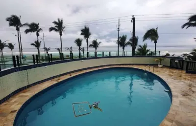 Apartamento frente para mar para venda em jardim real praia grande-sp