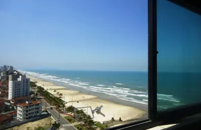 Apartamento précio frente para mar para venda em jardim imperador praia grande-sp
