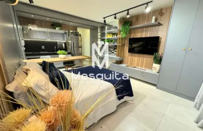 Flat para locação em joão pessoa, jardim oceania, 1 dormitório, 1 suíte, 1 banheiro