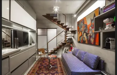 Apto com mezzanino  45m² - 1 quarto – 2 banh. – 1 vaga  - vila olimpia