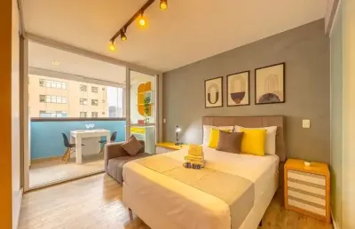 Studio 29m²  na vila olímpia todo mobiliado  1 quarto - 1 banheiro - 1 vaga