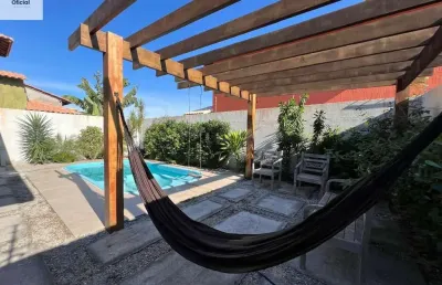 Casa linear com 3 suítes e piscina privativa, 2 km da praia de geribá.