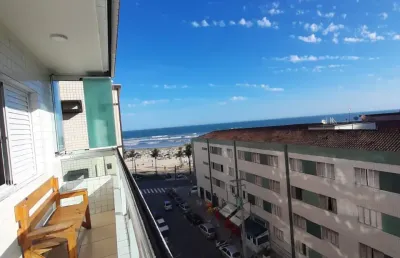 Vendo lindo apartamento vista para o mar, 2 dorms, 2 vagas - vila tupi- praia grande - sp
