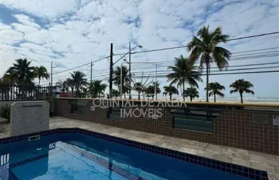 Apartamento com 2 quartos frente ao mar na aviação em praia grande