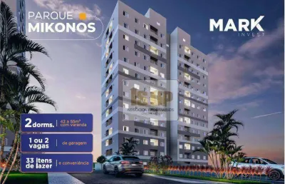 Apartamento com 2 dormitórios à venda, 42 m² por r$ 285.161 - av. joão aranha - paulínia/sp