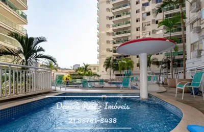 Apartamento de 3 quartos (1 reversível) e 1 suite) vaga, garagem e lazer.