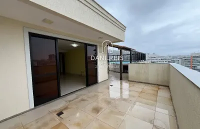 Cobertura linear de 3 quartos, suíte, piscina e 2 vagas.