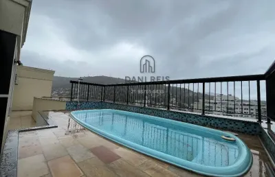 Cobertura linear de 3 quartos, suíte, piscina e 2 vagas.