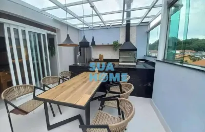Cobertura com 3 dormitórios à venda, 202 m² por r$ 1.299.900,00 - vila caminho do mar - são bernardo do campo/sp