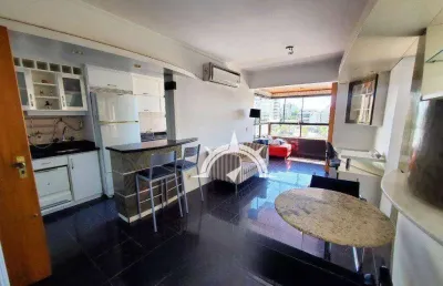 Apartamento com 1 dormitório semi mobiliado à venda, 49 m² por r$ 450.000 - boa vista - porto alegre/rs