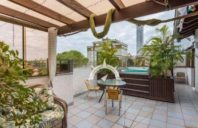 Cobertura com 2 dormitórios à venda, 166 m² por r$ 650.000,00 - jardim itu sabará - porto alegre/rs