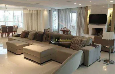 Apartamento com 4 dormitórios à venda, 385 m² por r$ 4.300.000,00 - jardim - santo andré/sp