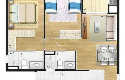 Apartamento com 2 dormitórios à venda, 65 m² por r$ 739.000,00 - jardim são caetano - são caetano do sul/sp