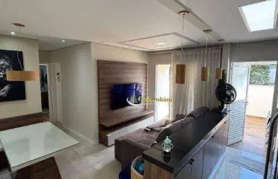 Apartamento garden com 2 dormitórios à venda, 83 m²  - taboão - são bernardo do campo/sp