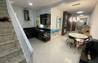 Cobertura com 2 dormitórios à venda, 110 m² - utinga - santo andré/sp