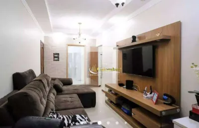 Apartamento garden com 3 dormitórios à venda, 114 m² - santa maria - são caetano do sul/sp