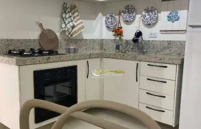 Apartamento com 2 dormitórios à venda, 54 m² por r$ 370.000 - tupi - praia grande/sp