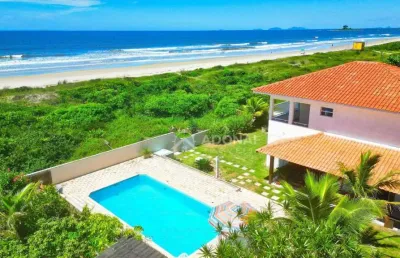 Residencia de frente para o mar4 dormitórios à venda, 265 m² por r$ 2.600.000 - coroados - guaratuba/pr