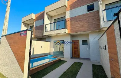 Sobrado com 3 dormitórios à venda, 96 m² por r$ 549.000,00 - eliana - guaratuba/pr