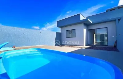 Casa com piscina, 3 dormitórios à venda, 85 m² por r$ 530.000 - eliana - guaratuba/pr