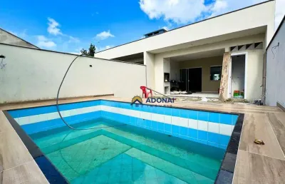Casa nova com piscina, 3 dormitórios à venda, 114 m² por r$ 630.000 - nereidas - guaratuba/pr