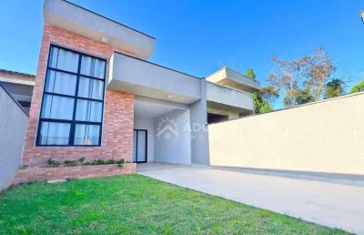Casa nova com piscina, 3 dormitórios à venda, 115 m² por r$ 650.000 - eliana - guaratuba/pr