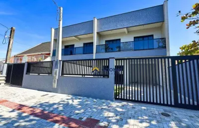 Sobrado novo com piscina, 3 dormitórios à venda, 190 m² por r$ 1.350.000 - brejatuba - guaratuba/pr