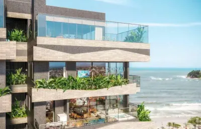 Cobertura com 4 dormitórios à venda por r$ 6.500.000,00 - centro - guaratuba/pr