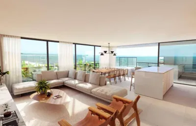 Apartamento novo no edifício aquarela, com vista para o mar, 4 suítes, à venda por r$ 4.400.000 - centro - guaratuba/pr