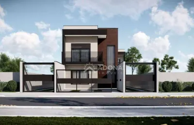 Sobrado novo com piscina, 3 dormitórios à venda, 137 m² por r$ 830.000 - eliana - guaratuba/pr