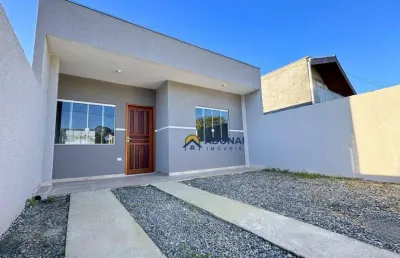 Casa nova, com 2 dormitórios à venda, 54 m² por r$ 270.000 - nereidas - guaratuba/pr
