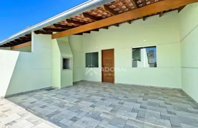 Casa nova com 3 dormitórios à venda, 83 m² por r$ 400.000 - eliana - guaratuba/pr