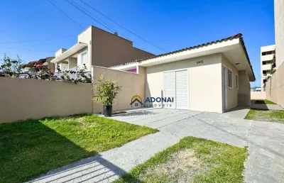 Casa com espaço de terreno, com 3 dormitórios à venda, 79 m² por r$ 485.000 - brejatuba - guaratuba/pr