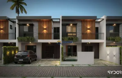 Sobrado novo no residencial maré de lua, com 2 dormitórios à venda, 72 m² por r$ 398.000 - eliana - guaratuba/pr