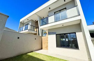 Sobrado novo com piscina, 3 dormitórios à venda, 116 m² por r$ 730.000 - eliana - guaratuba/pr