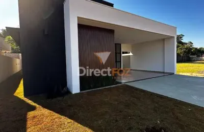 Casa em condomínio fechado com 3 quartos à venda na floresta, 155, vila carima, foz do iguaçu por r$ 980.000