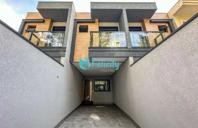 Sobrado novo com 3 suítes, 2 vagas, 130m2 no pq. são domingos