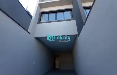Sobrado novo com 3 dorms, 1 suíte, 3 vagas no jardim maristela