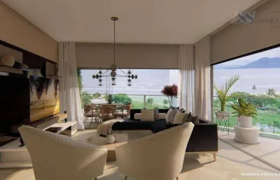 Apartamento com 3 dormitórios à venda, 140 m² por r$ 1.377.922,57 - indaiá - caraguatatuba/sp