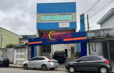Salão para alugar, 162m² - taboão - guarulhos/sp r$ 7.500,00