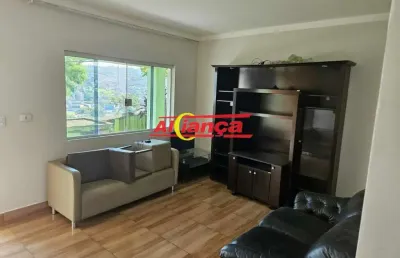 Casa para alugar, 2 quartos, sendo 1 suíte e 2 vagas, 267 m², jardim arujá- guarulhos por  r$ 3.000,