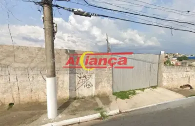 Terreno para alugar 1500m² murado com portão de entrada - jd. arapongas - guarulhos  por r$: 7.200