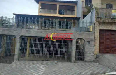 Sobrado para alugar com 370m², 4 quartos , 4 vagas - vila rosália- guarulhos/sp por r$ 8.000,00