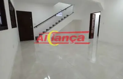 Sobrado para alugar, 4 quartos, sendo 1 suíte e 2 vagas, 230m², vila galvão- guarulhos r$ 6.000,00