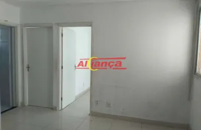 Apartamento com 2 quartos para alugar, 47m² - vila alzira - guarulhos/sp - por r$ 1.000,00