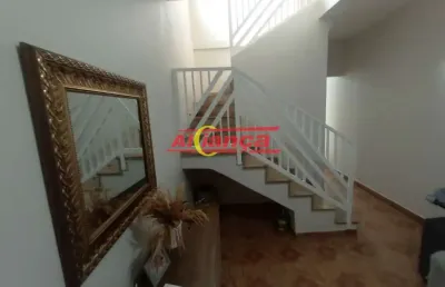 Sobrado para alugar com 4 quartos, sendo 2 suítes, 2 vagas de garagem - vl. izabel - guarulhos